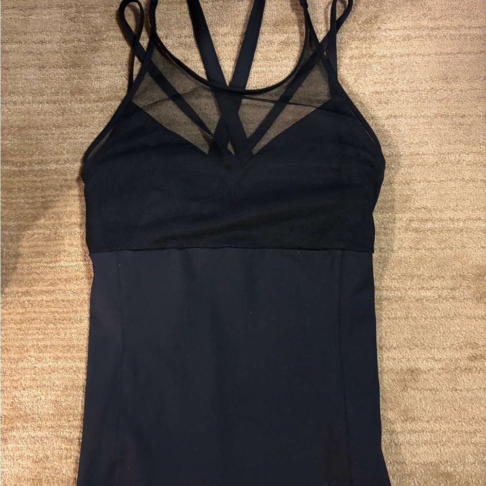 ALO Yoga Black Strappy Top
